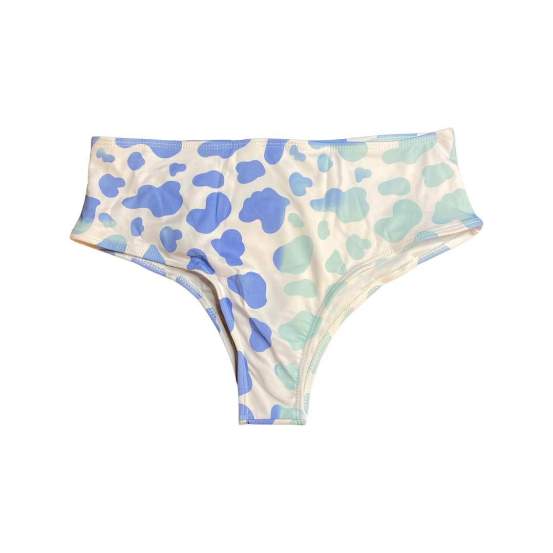 Color Changing Cow Print High Waist Bikini Bottom