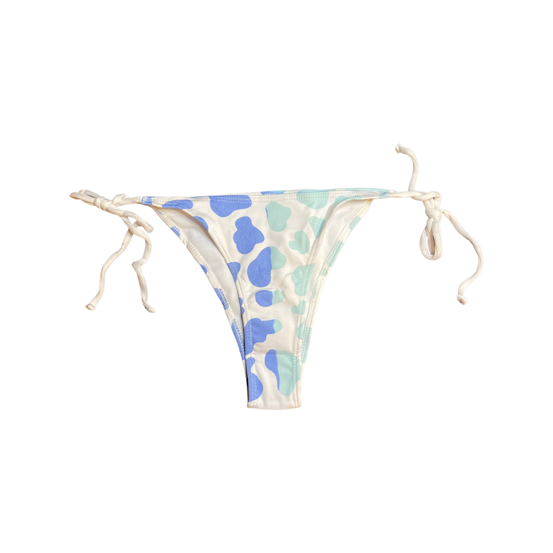 Color Changing Cow Print String Bikini Bottom