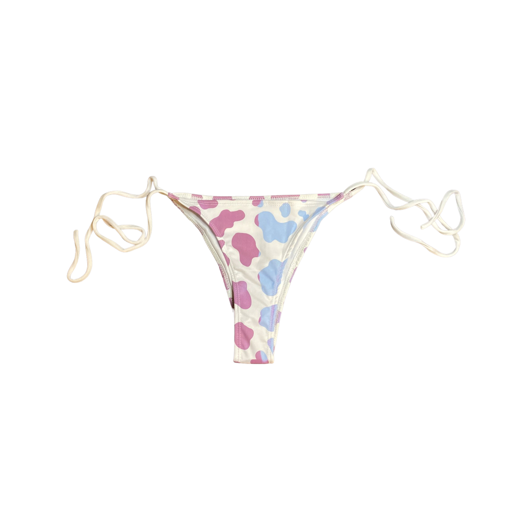 Color Changing Cow Print String Bikini Bottom